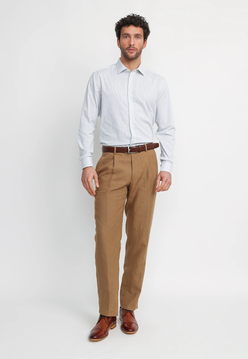 CAMISA HOMBRE FORMAL ALGODON DYNAMIC AZUL MARINO - 2
