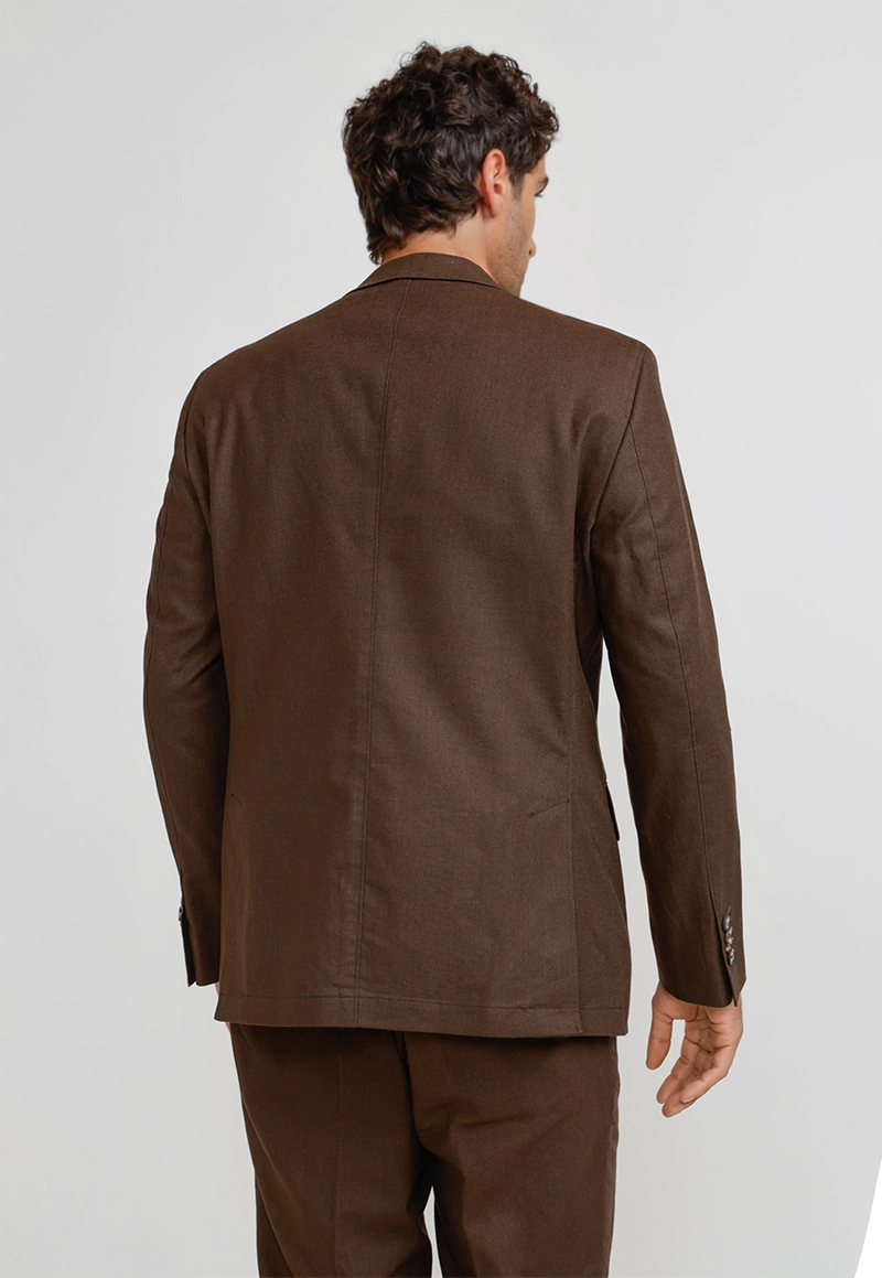 CHAQUETA HOMBRE LINO CESAR CAFE - 2