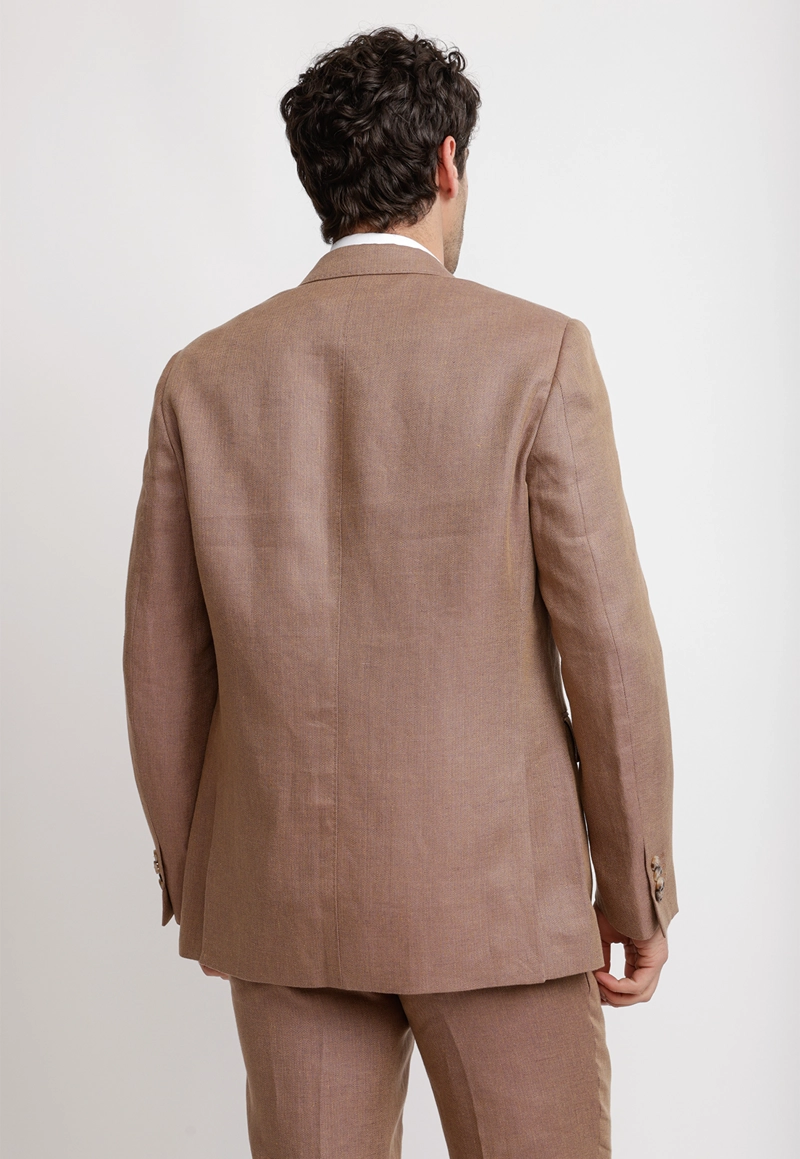 CHAQUETA HOMBRE FORMAL LINO MIX&COLOR CAFE - 2