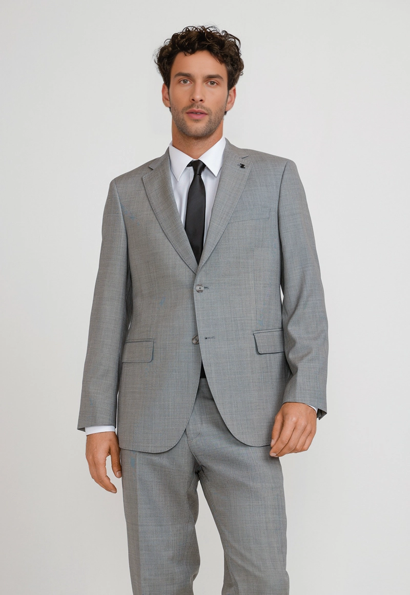 CHAQUETA HOMBRE FORMAL LANA S100'S MIX&COLOR GRIS - 1