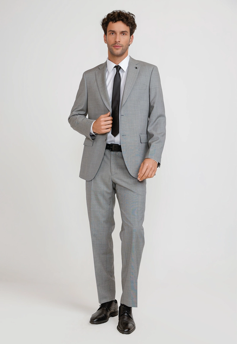 CHAQUETA HOMBRE FORMAL LANA S100'S MIX&COLOR GRIS - 4