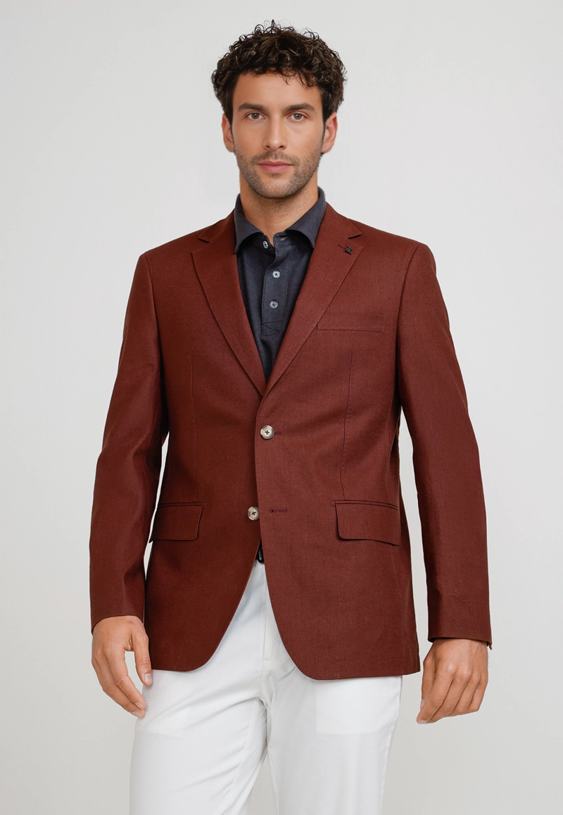 CHAQUETA HOMBRE LINO CESAR BURDEO - 1