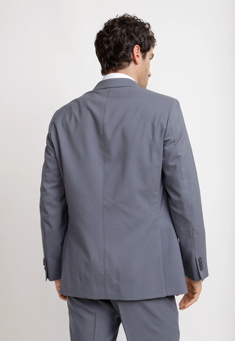 CHAQUETA HOMBRE FORMAL LANA S100'S MIX&COLOR AZUL PIEDRA - 2