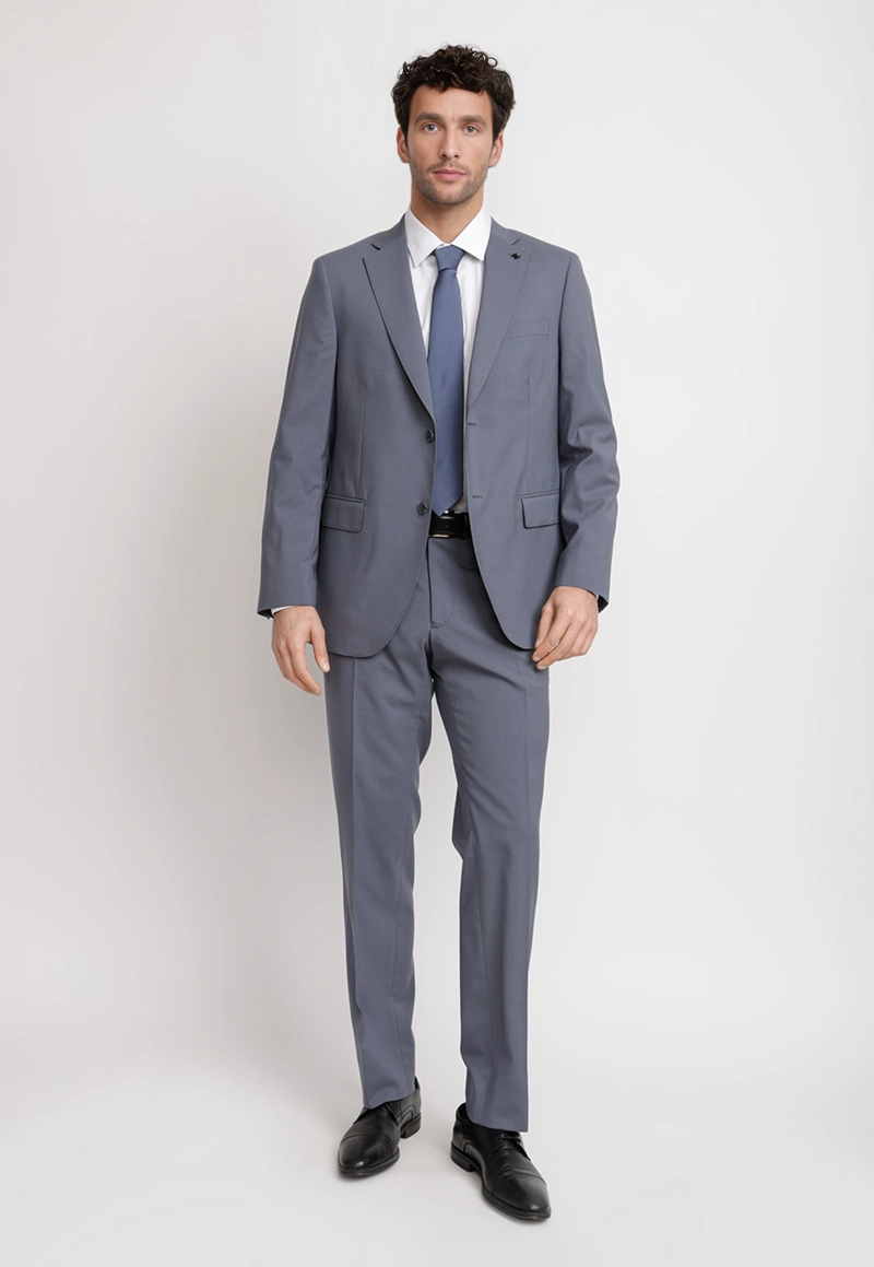 CHAQUETA HOMBRE FORMAL LANA S100'S MIX&COLOR AZUL PIEDRA - 4