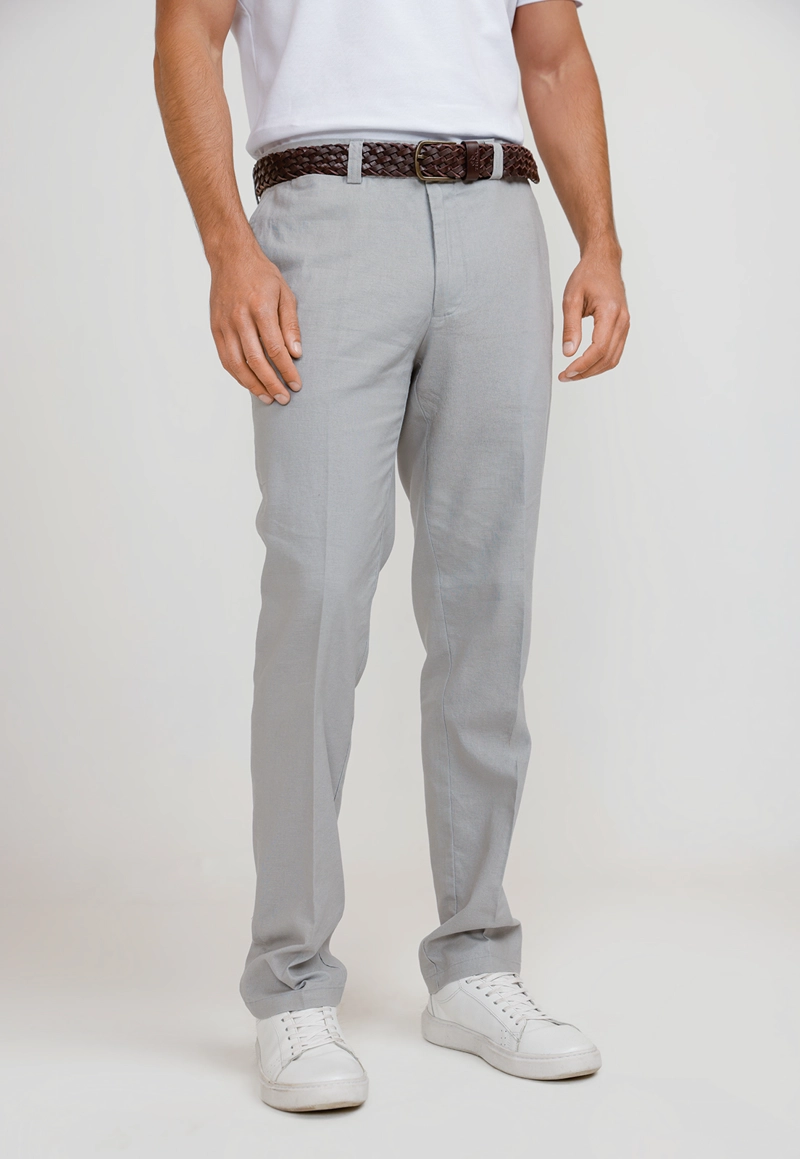 PANTALON HOMBRE LINO VENANCIO GRIS CLARO - 1