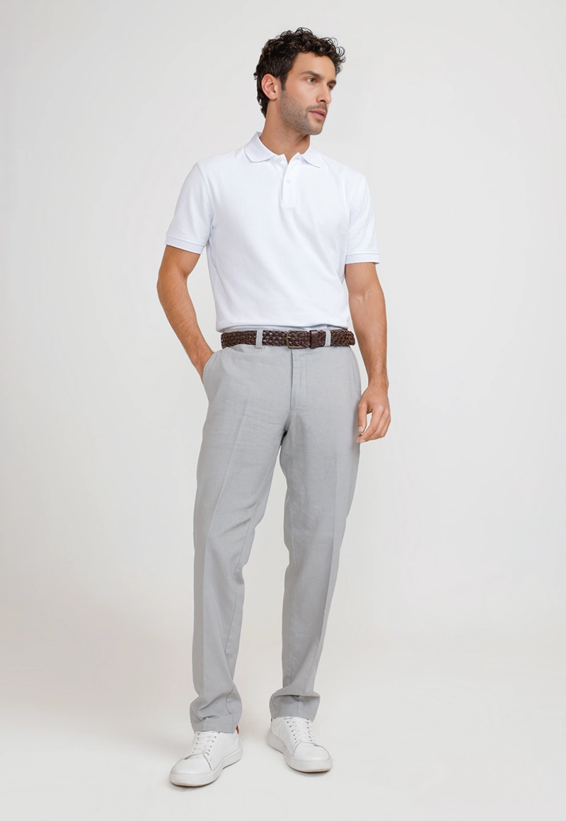 PANTALON HOMBRE LINO VENANCIO GRIS CLARO - 4