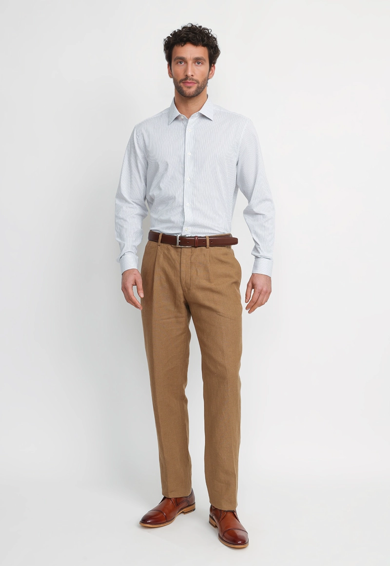 PANTALON HOMBRE FORMAL LINO CLASSIC CAMEL - 4