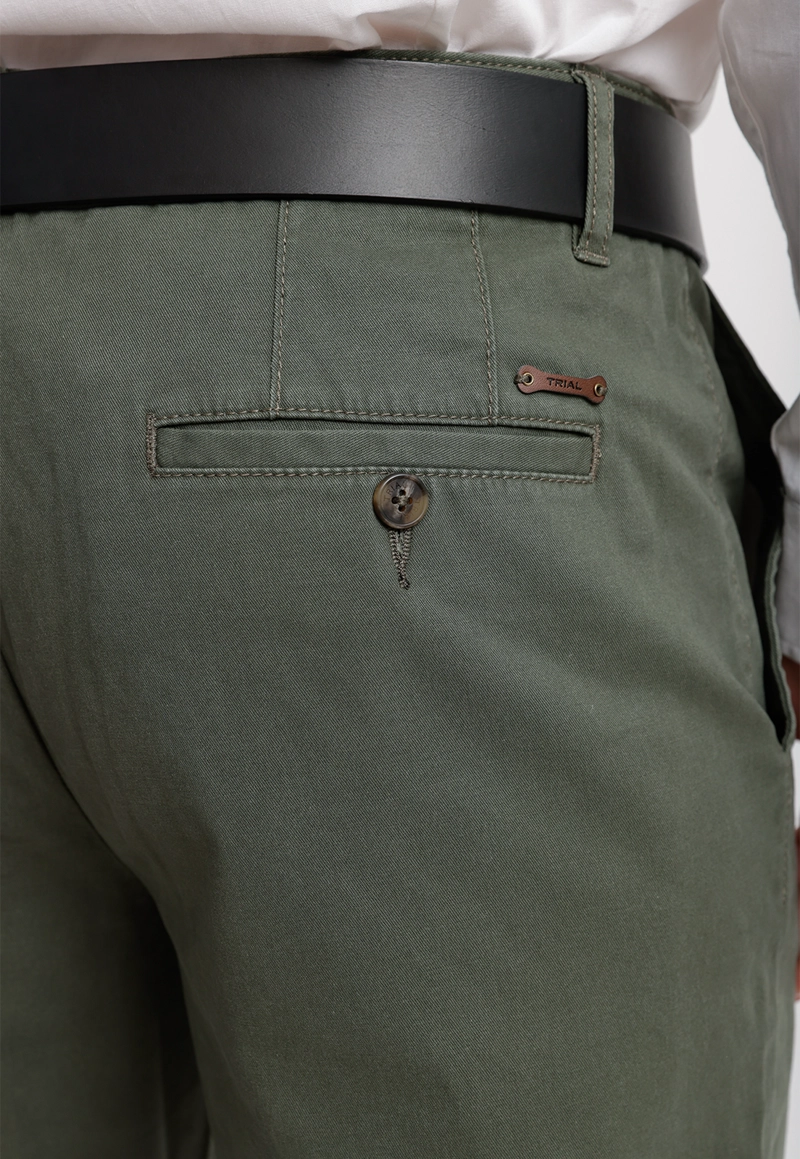 PANTALON CHINO HOMBRE ALGODON VINCI VERDE - 3