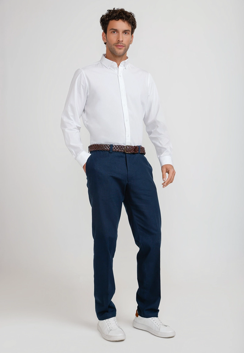 PANTALON HOMBRE LINO VENANCIO AZUL MARINO - 4