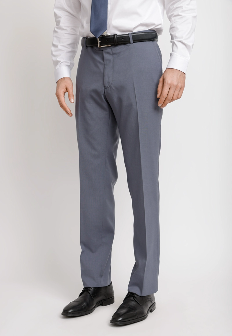 PANTALON HOMBRE FORMAL LANA S100'S MIX&COLOR AZUL PIEDRA - 1