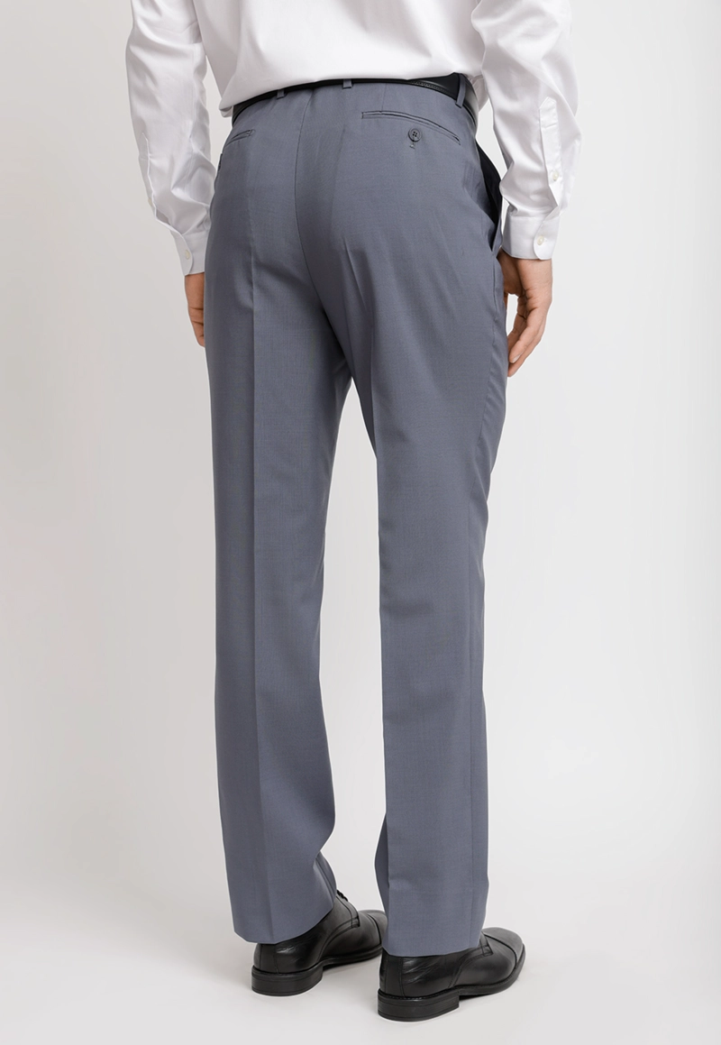 PANTALON HOMBRE FORMAL LANA S100'S MIX&COLOR AZUL PIEDRA - 2