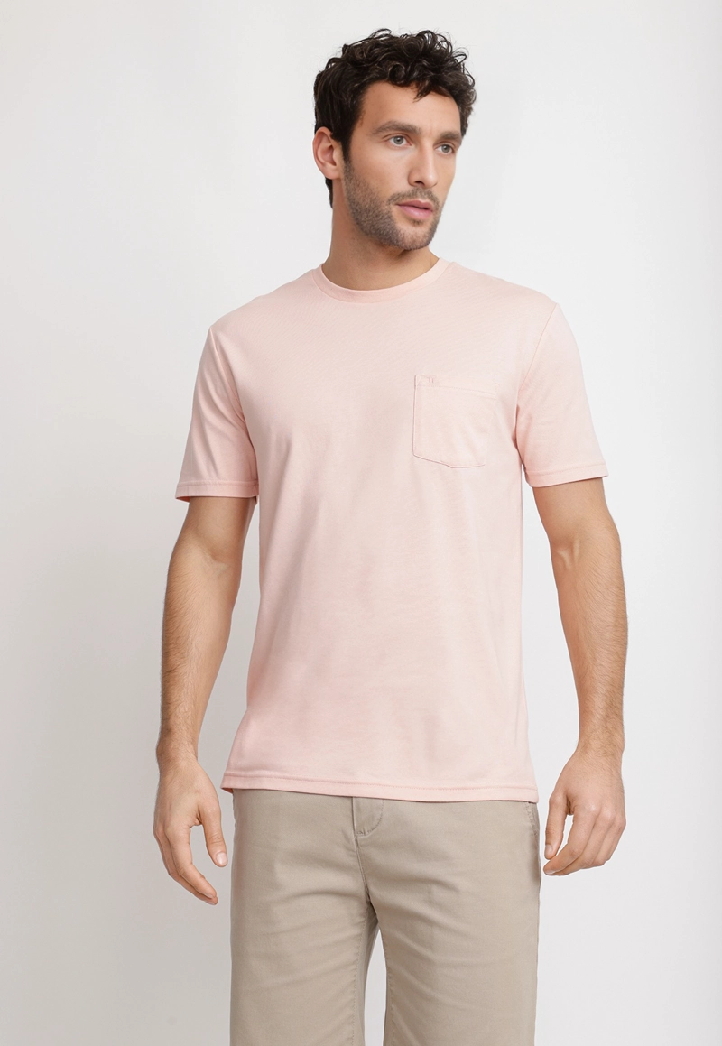POLERA CUELLO C ALGODON PIMA MARCUS CORAL - 1