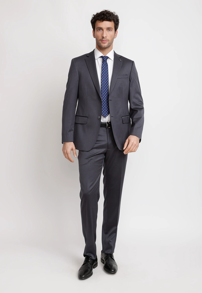 TRAJE HOMBRE FORMAL LANA S160'S EMERALD GRIS - 4