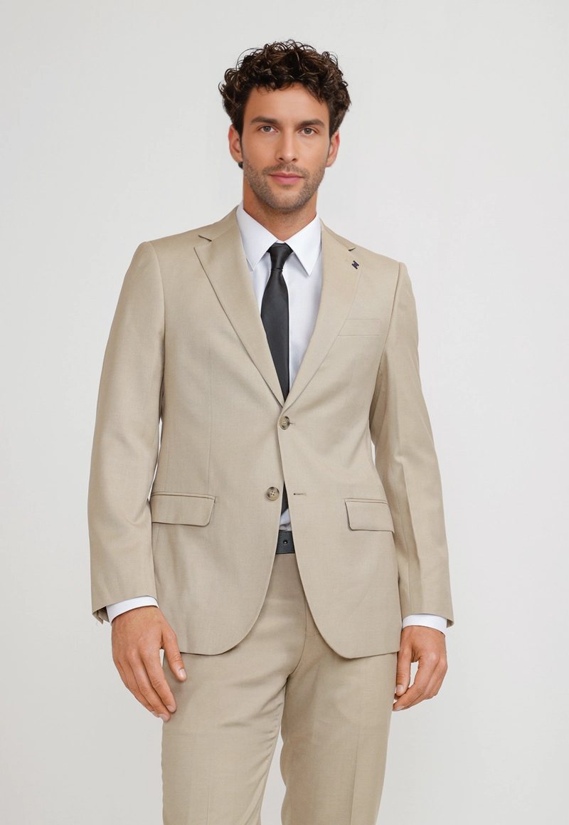 TRAJE HOMBRE FORMAL GRADUACION BEIGE - 1