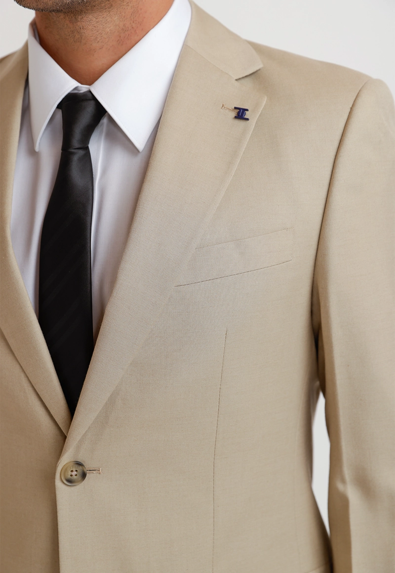 TRAJE HOMBRE FORMAL GRADUACION BEIGE - 3