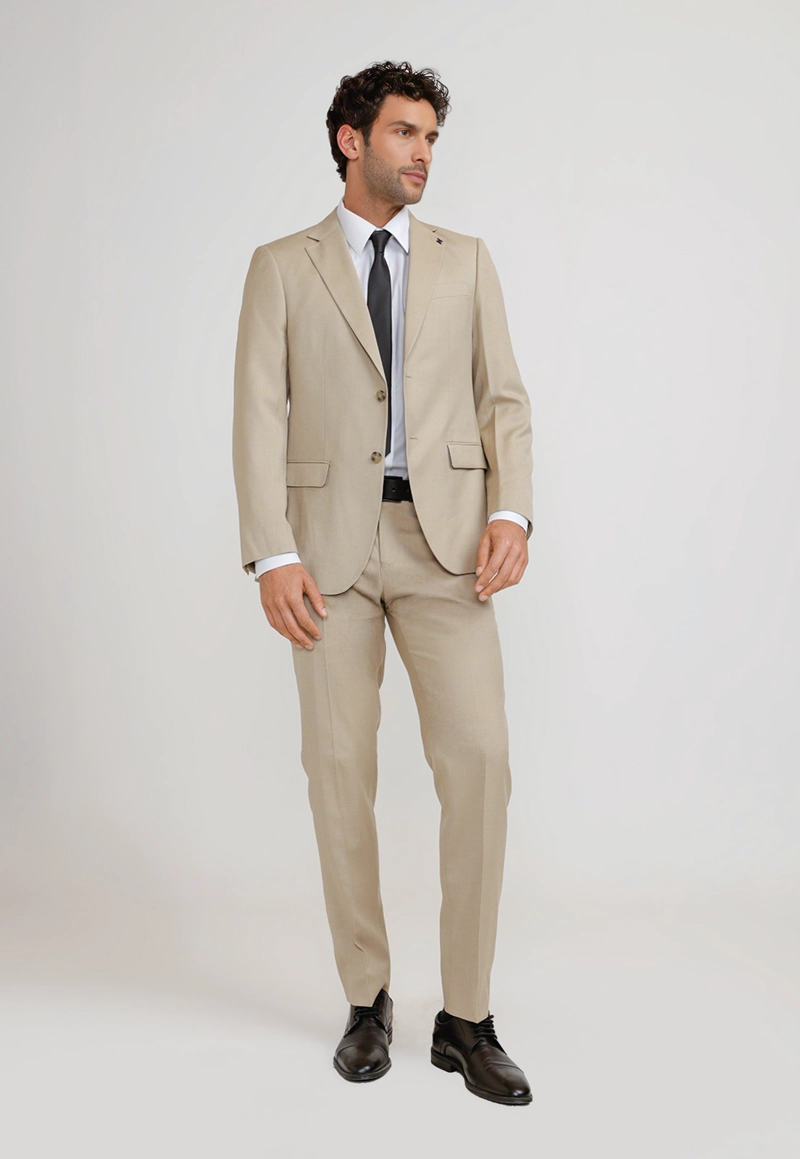 TRAJE HOMBRE FORMAL GRADUACION BEIGE - 4