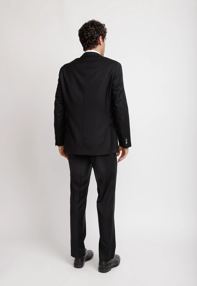 TRAJE HOMBRE FORMAL LANA S160'S EMERALD NEGRO - 2