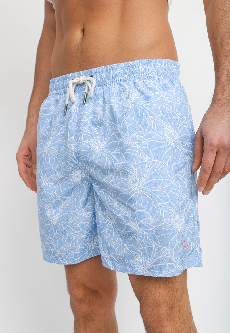 TRAJE DE BAÑO ESTAMPADO JUMA CELESTE - 1