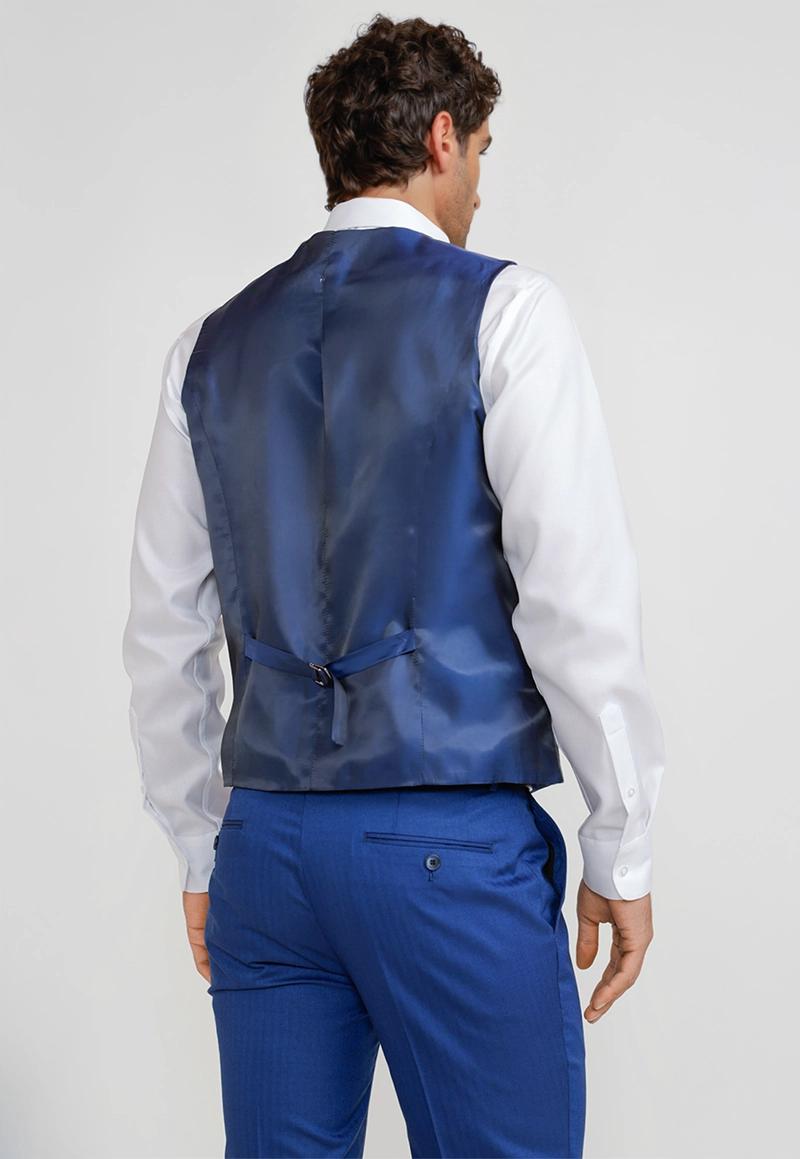 GILET HOMBRE FORMAL GRADUACION AZULINO - 2