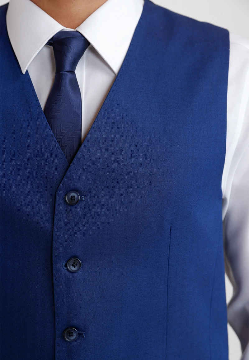 GILET HOMBRE FORMAL GRADUACION AZULINO - 3