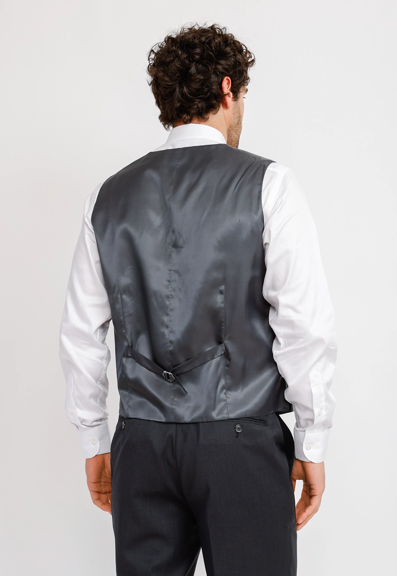GILET HOMBRE FORMAL SEDA GILET&CO AZUL MARINO - 2