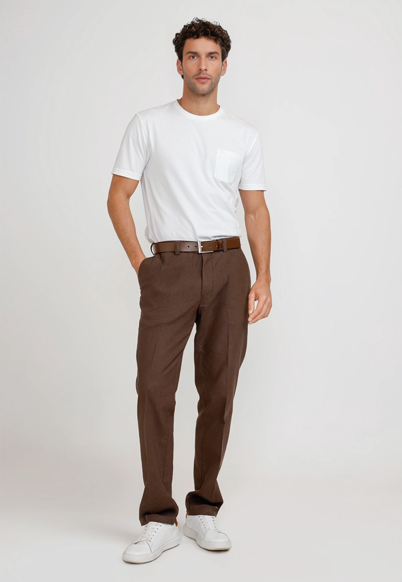 PANTALON HOMBRE LINO VENANCIO CAFE - 4