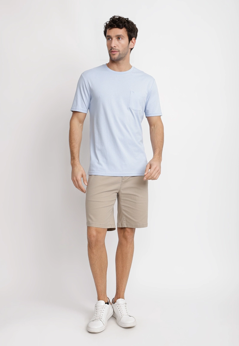 POLERA CUELLO C ALGODON PIMA MARCUS CELESTE - 4