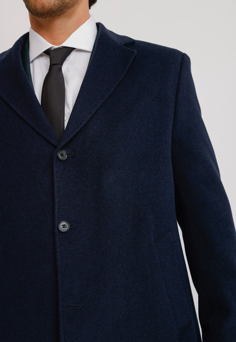 ABRIGO HOMBRE FORMAL VERCELLI VOYAGE AZUL MARINO - 3