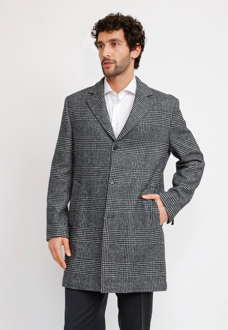 ABRIGO HOMBRE FORMAL VERCELLI VIRGILIO NEGRO - 1