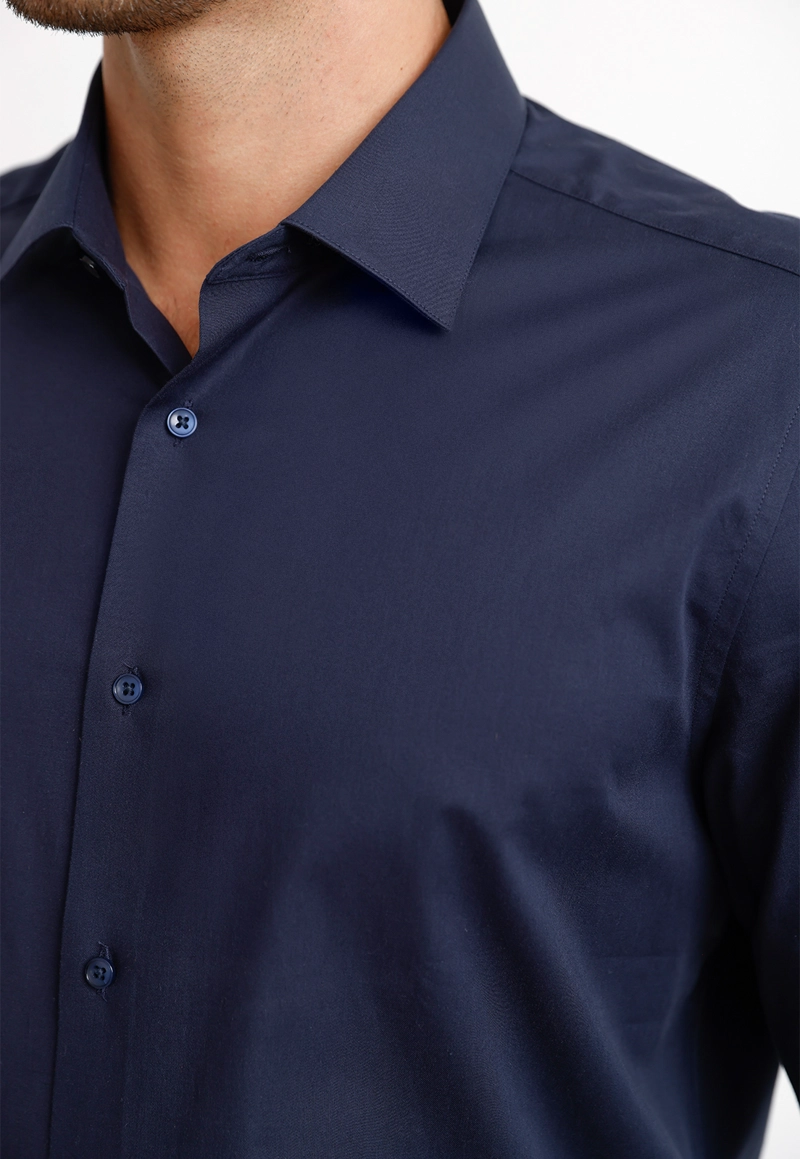 CAMISA FORMAL HOMBRE DYNAMIC AZUL MARINO - 3