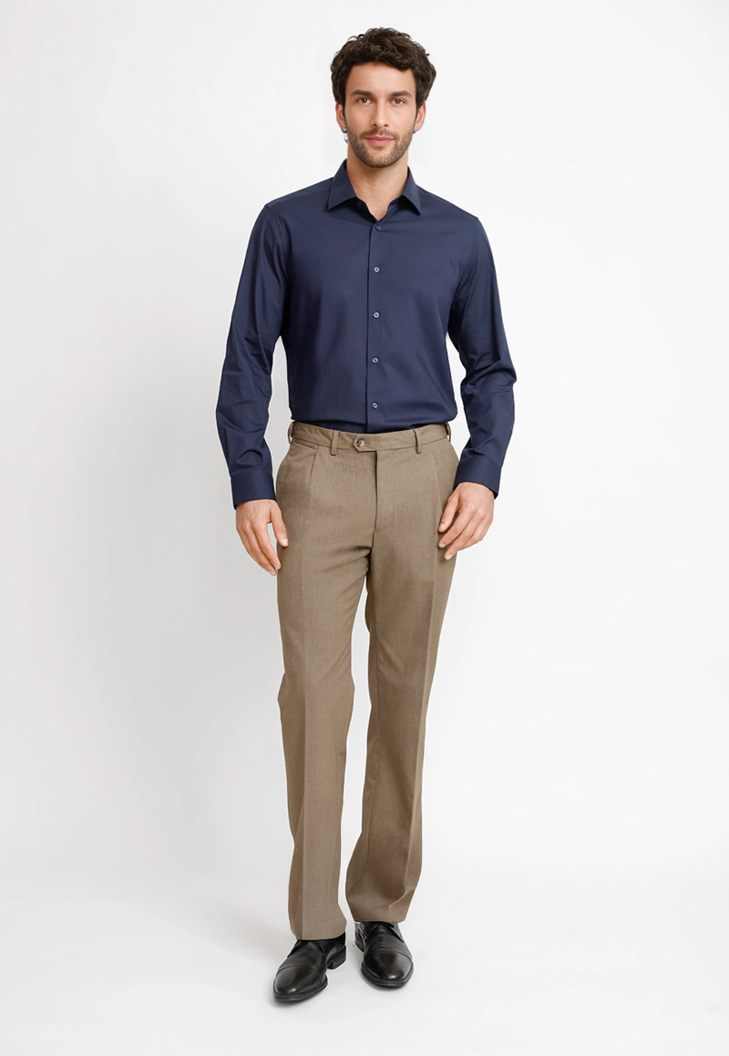 CAMISA FORMAL HOMBRE DYNAMIC AZUL MARINO - 4