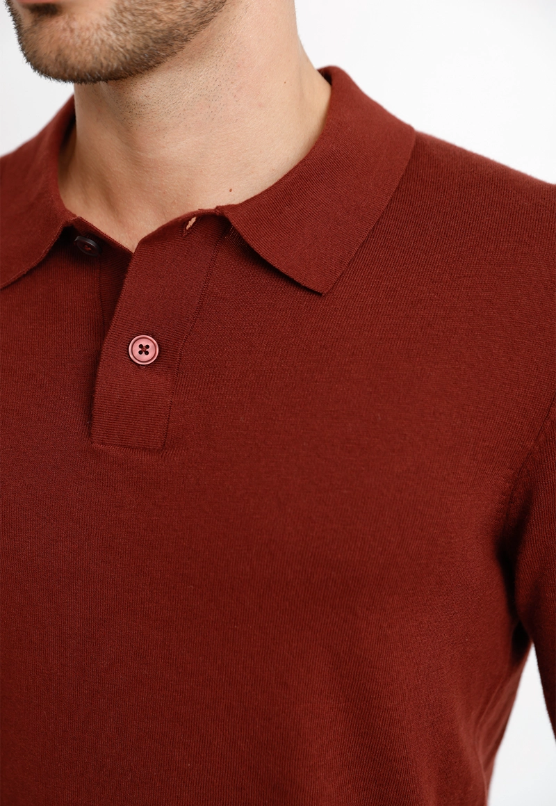 POLERA ML HOMBRE MARCEL ROJO - 3