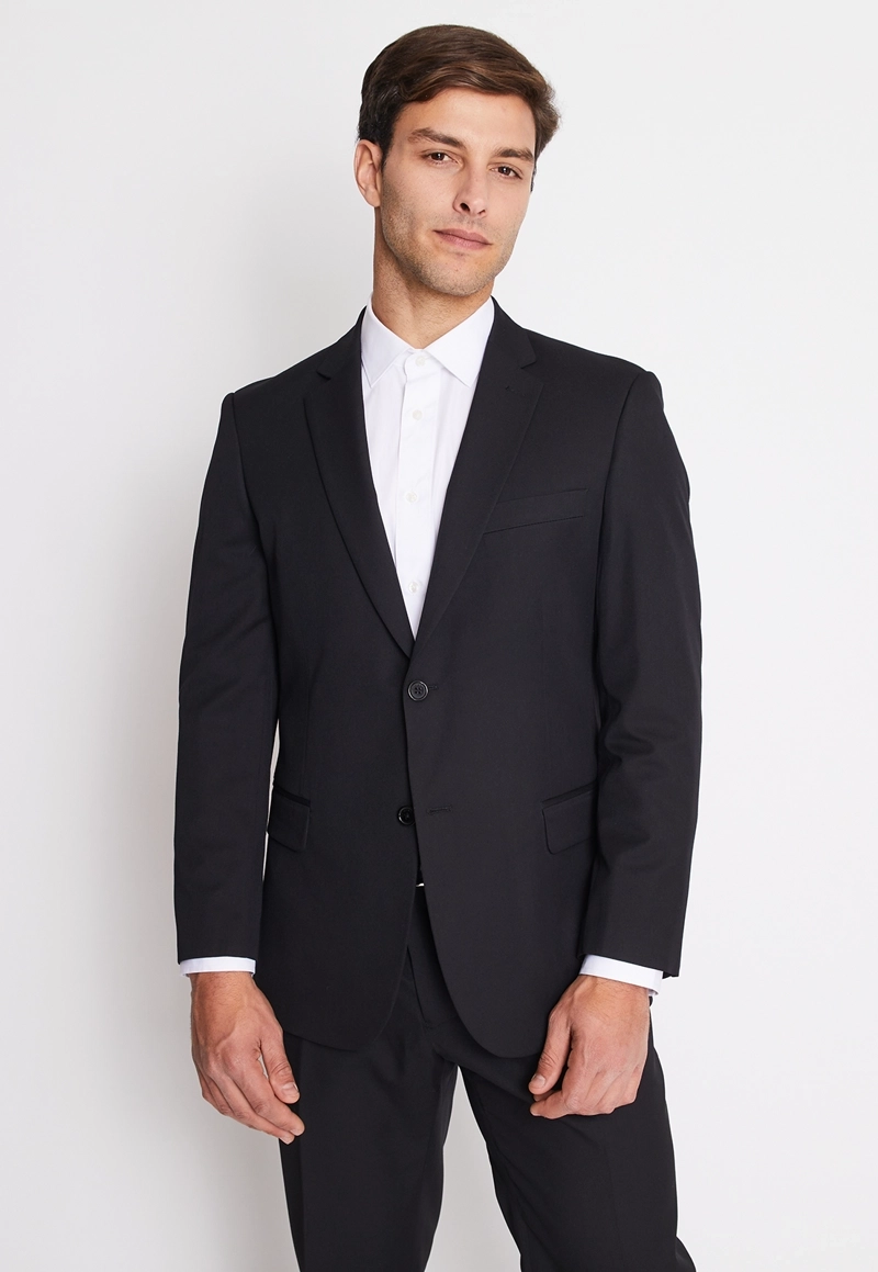 TRAJE FORMAL HOMBRE REGULAR TWILL NEGRO - 2