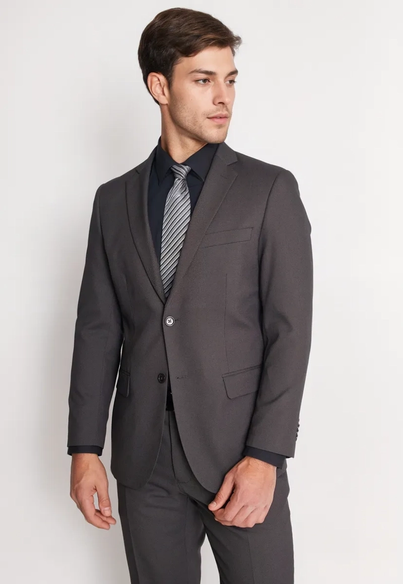 TRAJE FORMAL HOMBRE SLIM TEXTURADO MARENGO - 2