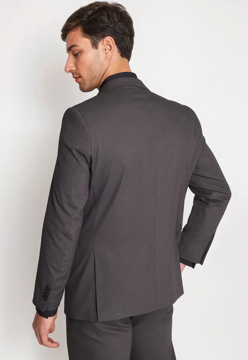 TRAJE FORMAL HOMBRE SLIM TEXTURADO MARENGO - 3