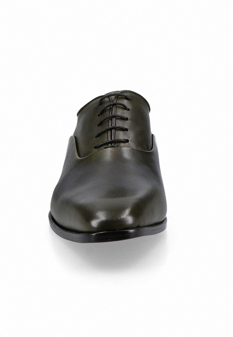 ZAPATOS FORMAL ITALIANOS LUCITO PLAIN TOE BAL OXFORD VERDE - 2