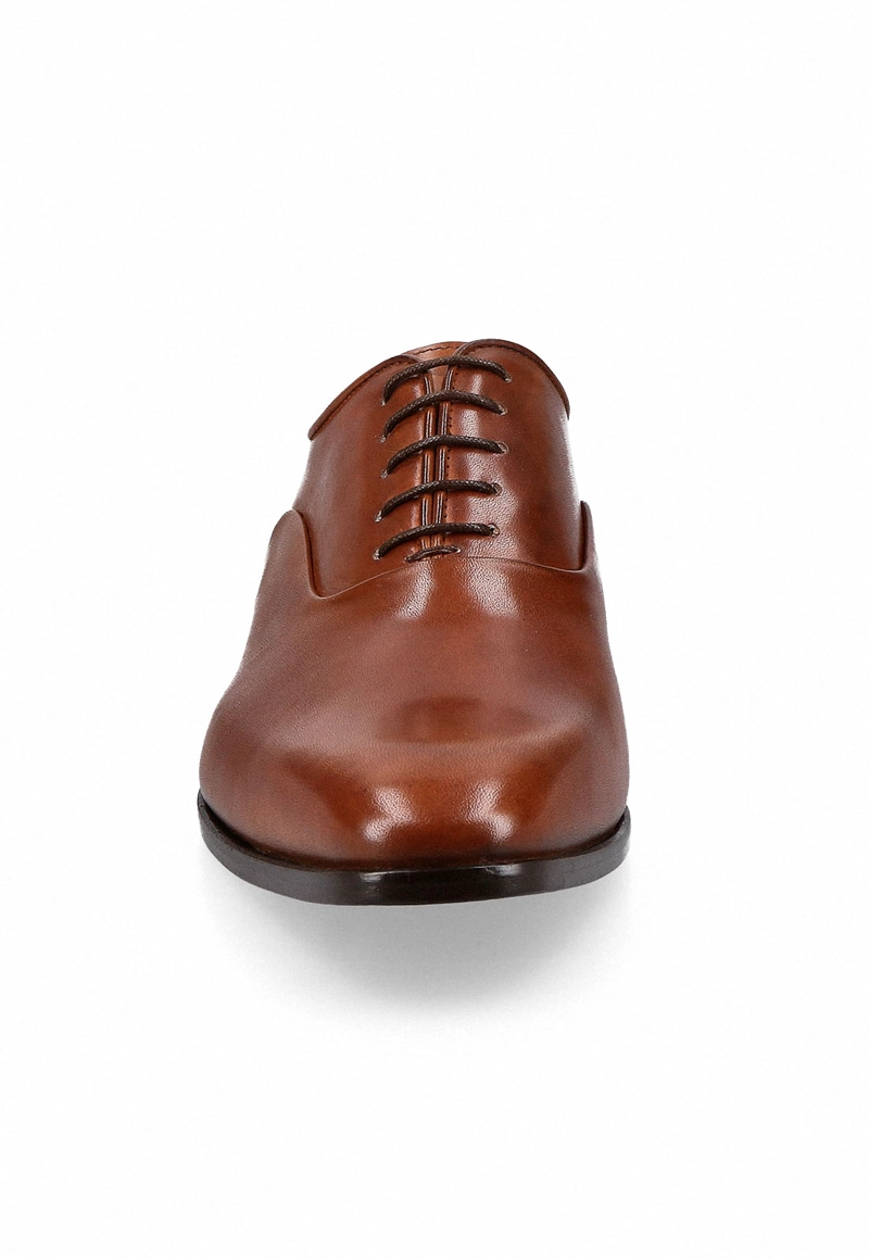 ZAPATOS FORMAL ITALIANOS LUCITO PLAIN TOE BAL OXFORD COGNAC - 3