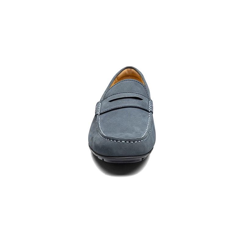 MOCASINES MOTOR SMOOTH MOC TOE PENNY DRIVER AZUL - 2