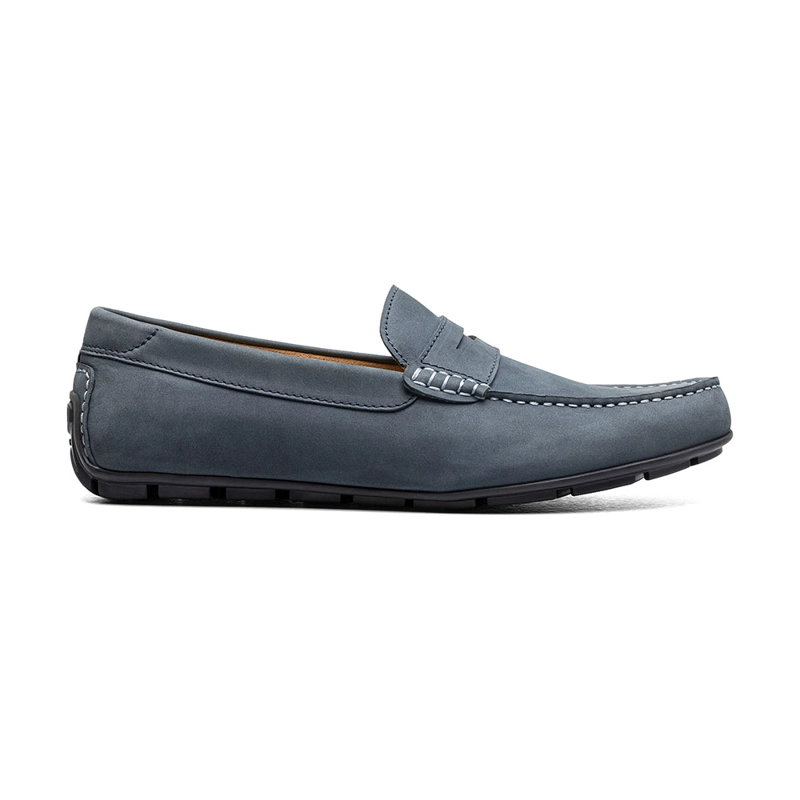 MOCASINES MOTOR SMOOTH MOC TOE PENNY DRIVER AZUL - 3