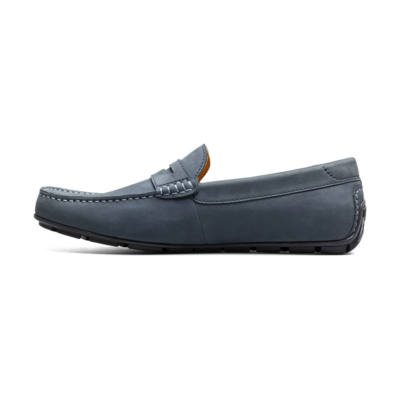 MOCASINES MOTOR SMOOTH MOC TOE PENNY DRIVER AZUL - 5