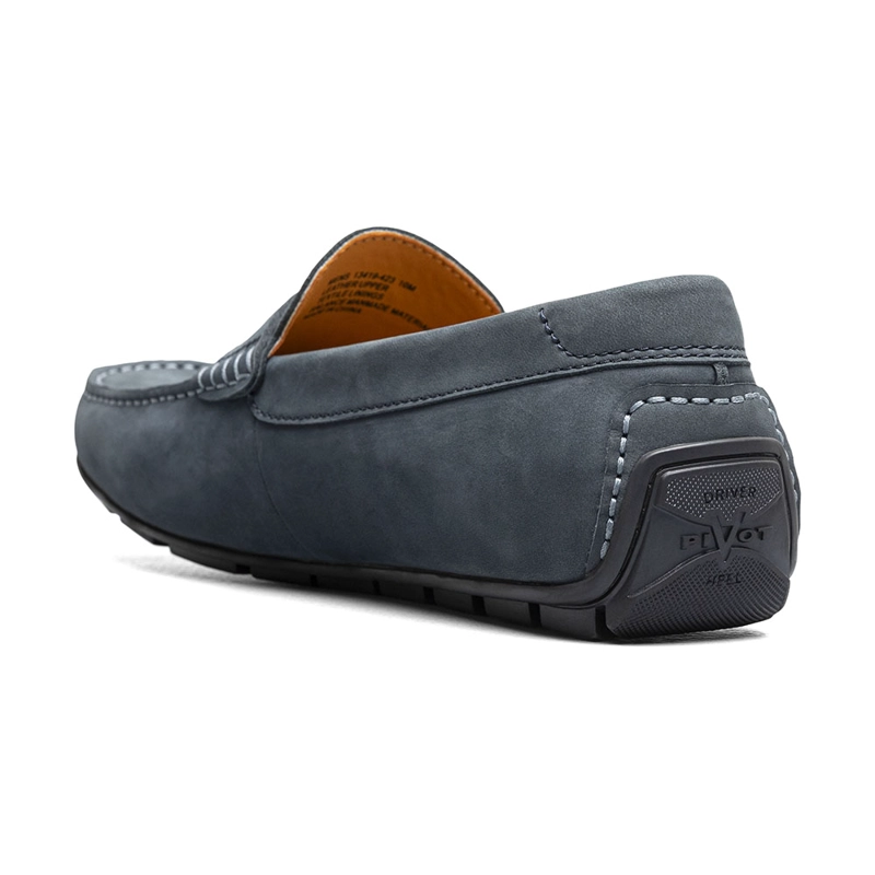 MOCASINES MOTOR SMOOTH MOC TOE PENNY DRIVER AZUL - 8