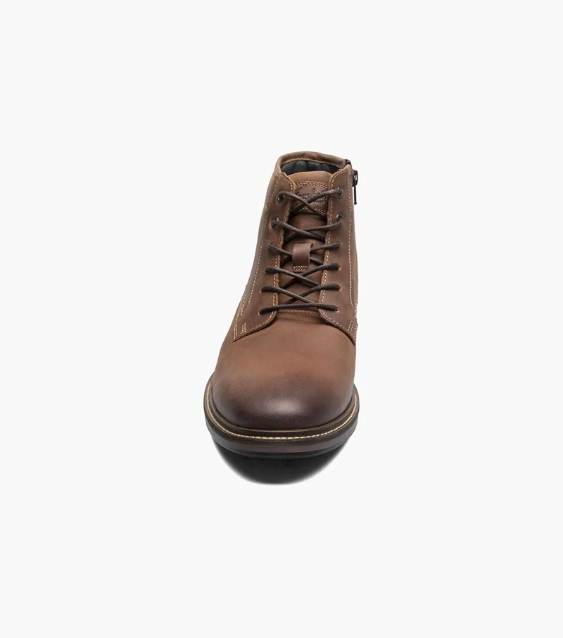 BOTINES CASUAL FORGE PLAIN TOE LACE UP CAFE - 2