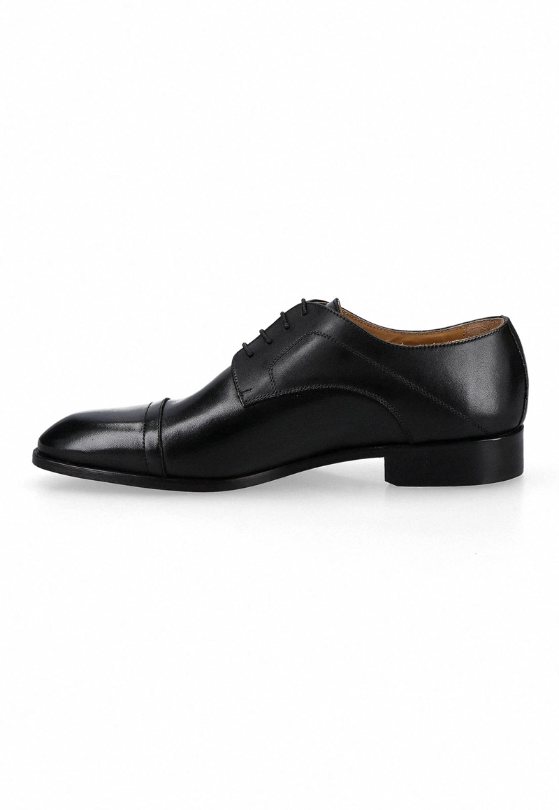 ZAPATOS FORMAL ITALIANOS MOROZZO CAP TOE DERBY NEGRO - 2