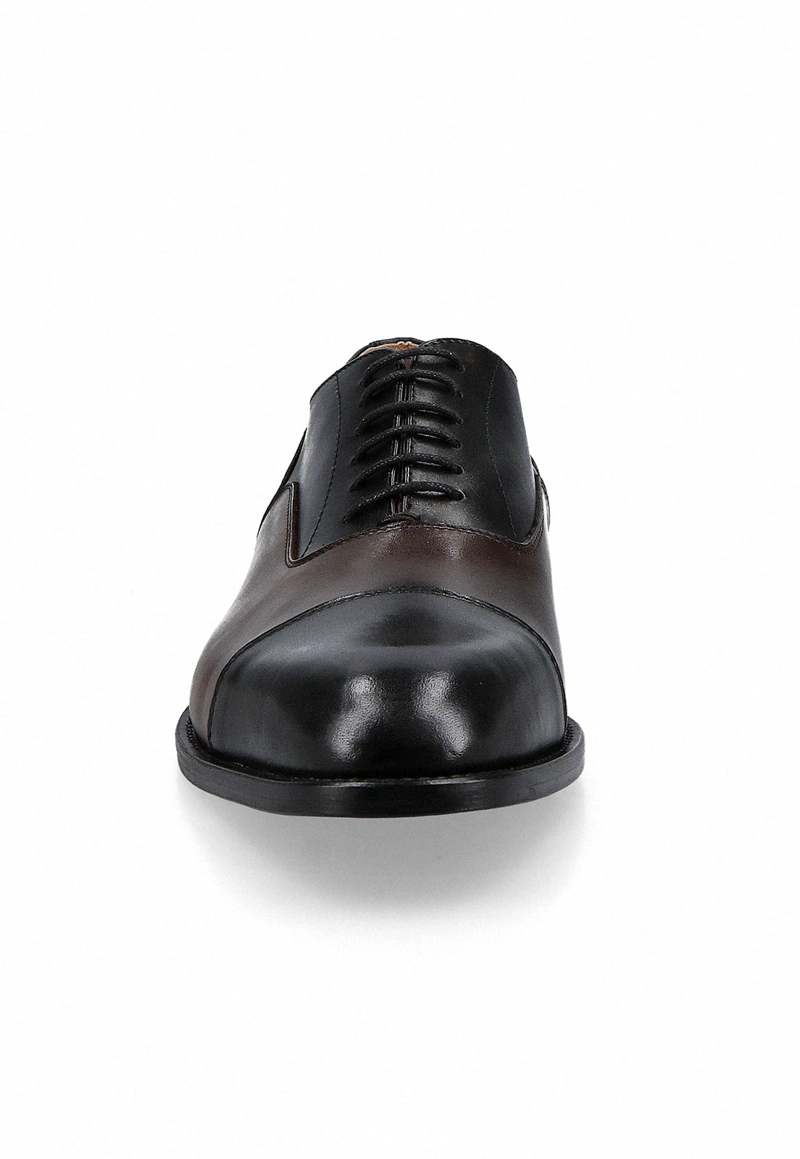 ZAPATOS FORMAL ITALIANOS ARZANO CAP OXFORD NEGRO - 2