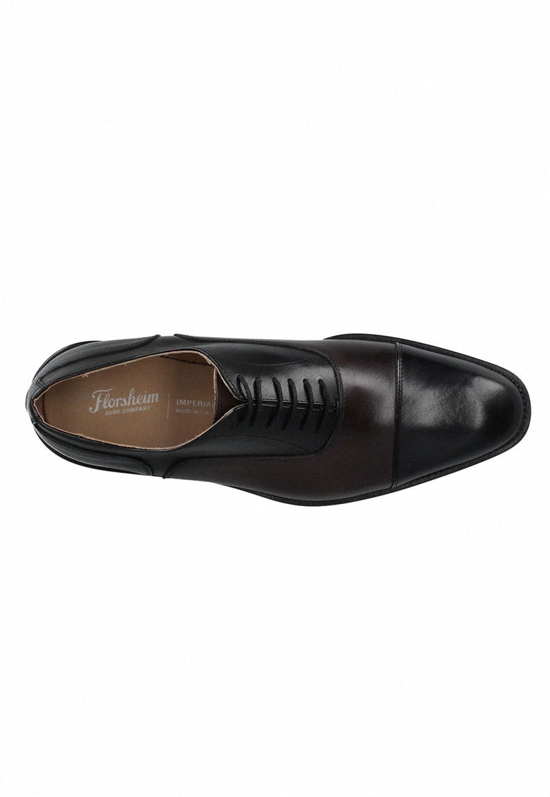 ZAPATOS FORMAL ITALIANOS ARZANO CAP OXFORD NEGRO - 4