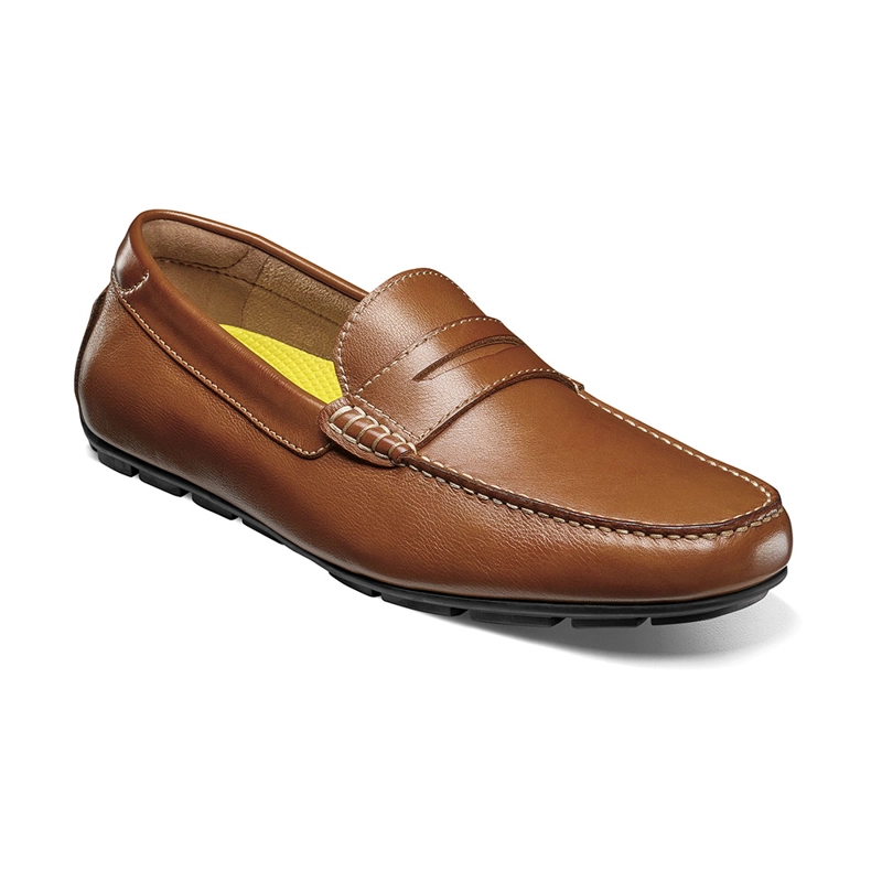 MOCASINES MOTOR SMOOTH MOC TOE PENNY DRIVER COGNAC - 1