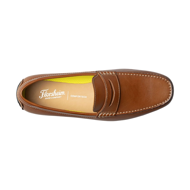 MOCASINES MOTOR SMOOTH MOC TOE PENNY DRIVER COGNAC - 6