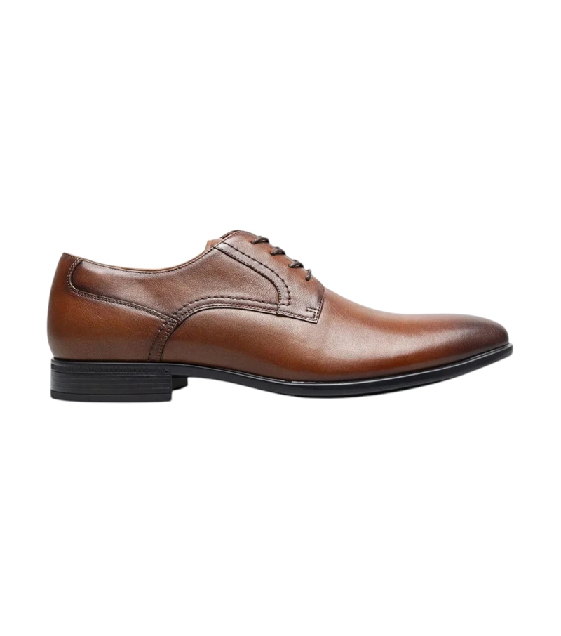 ZAPATOS FORMAL ZAFFIRO PLAIN TOE OXFORD COGNAC - 2