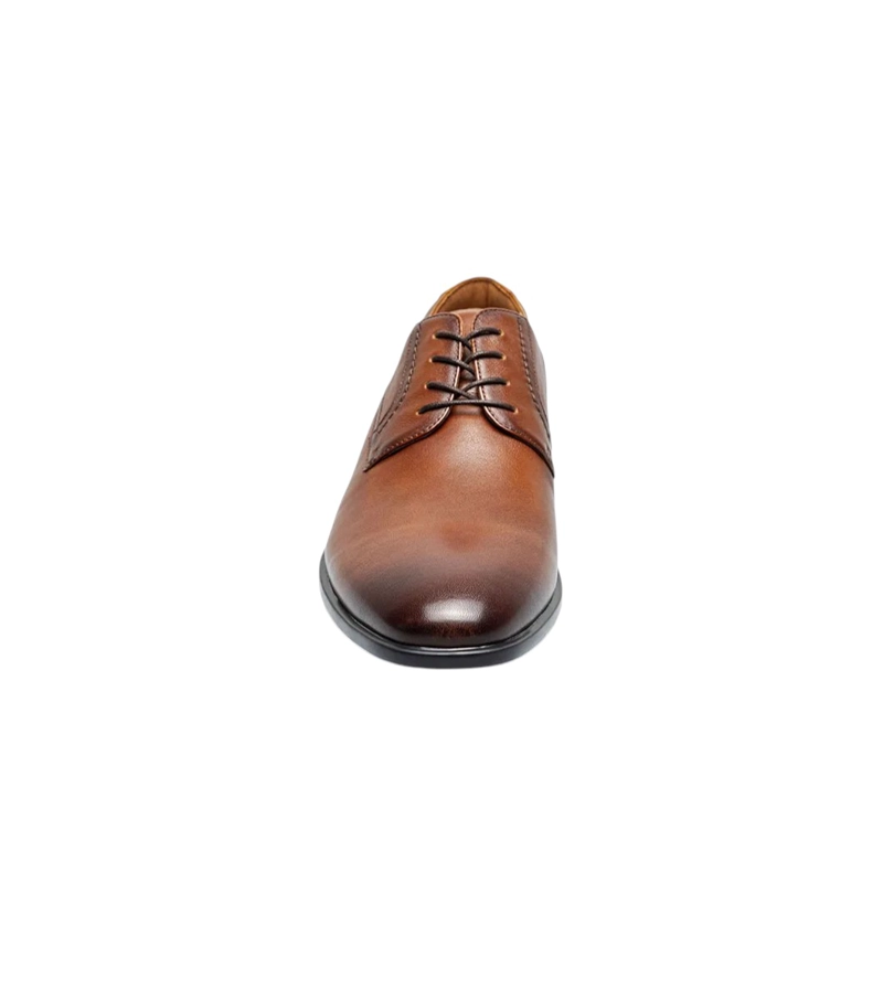 ZAPATOS FORMAL ZAFFIRO PLAIN TOE OXFORD COGNAC - 3