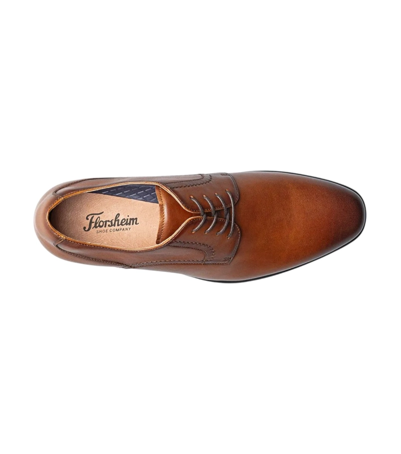 ZAPATOS FORMAL ZAFFIRO PLAIN TOE OXFORD COGNAC - 6